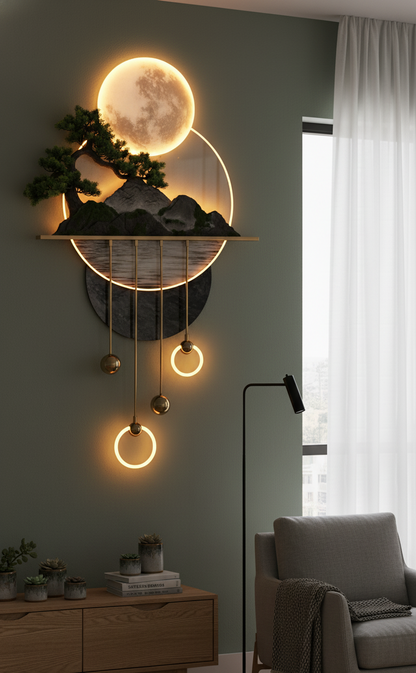 MoonAura Wall Zen Landscape Light