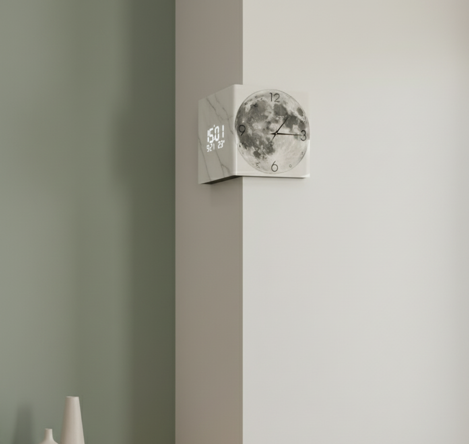 Luxora Corner TimeGlow Sculpture