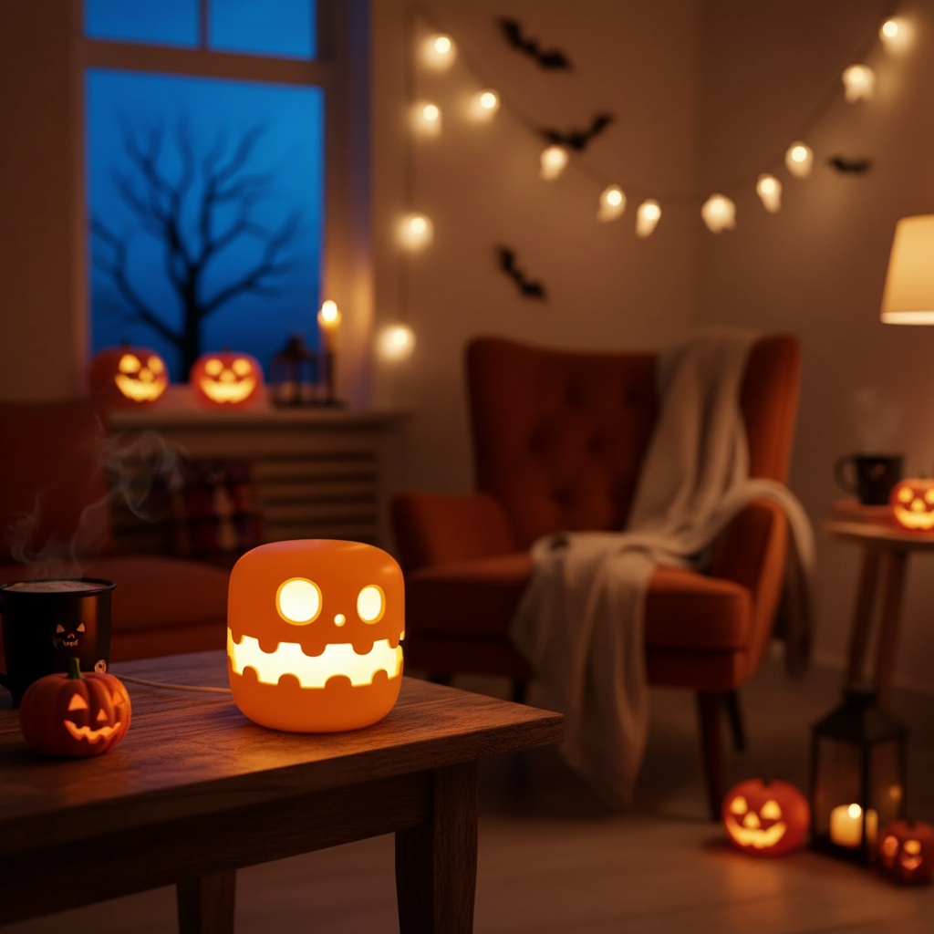Halloween Pumpkin Night Light, Cute Pumpkin Decoration Lamp Halloween Home Decor LED Lights